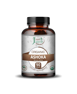 Just Jaivik Organic Ashoka caplets for women's reproductive health