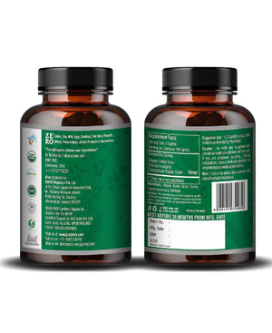 Just Jaivik Organic Barley Grass supplement vegan capsules