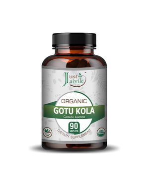 Just Jaivik Organic Gotu Kola Caplets bottle