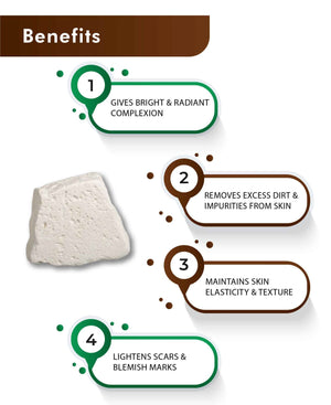 Natural clay mask to improve skin texture and elasticity