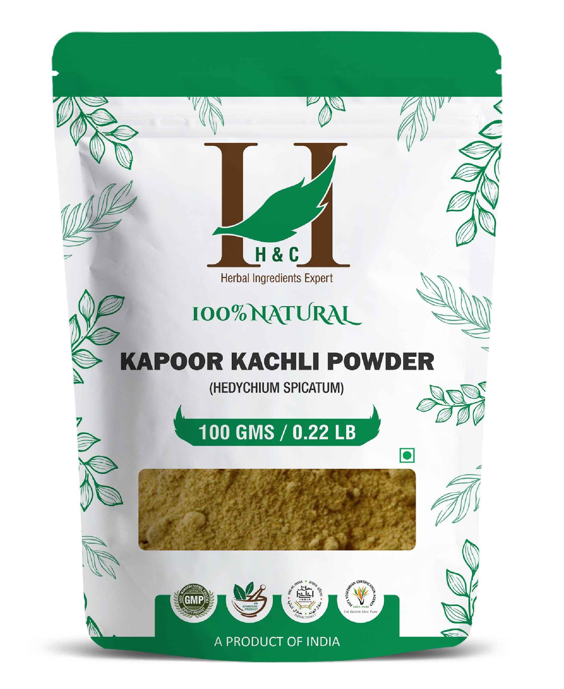H&C Natural Kapoor Kachli Powder 100% Pure Herbal