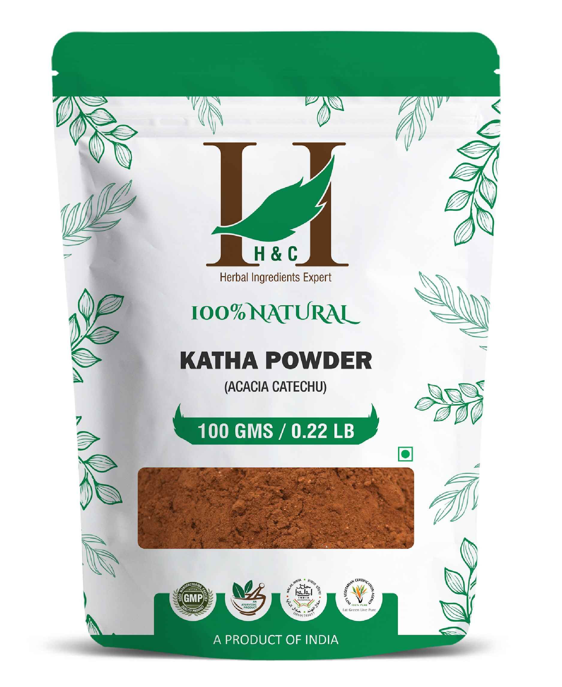 H&C Natural Katha powder for skin healing and inflammation relief