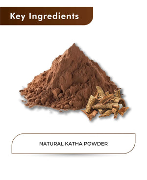 Natural Katha powder in homemade skincare masks and treatments