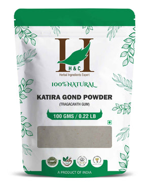 H&C Natural Katira Gond Powder 100% Pure Tragacanth Gum