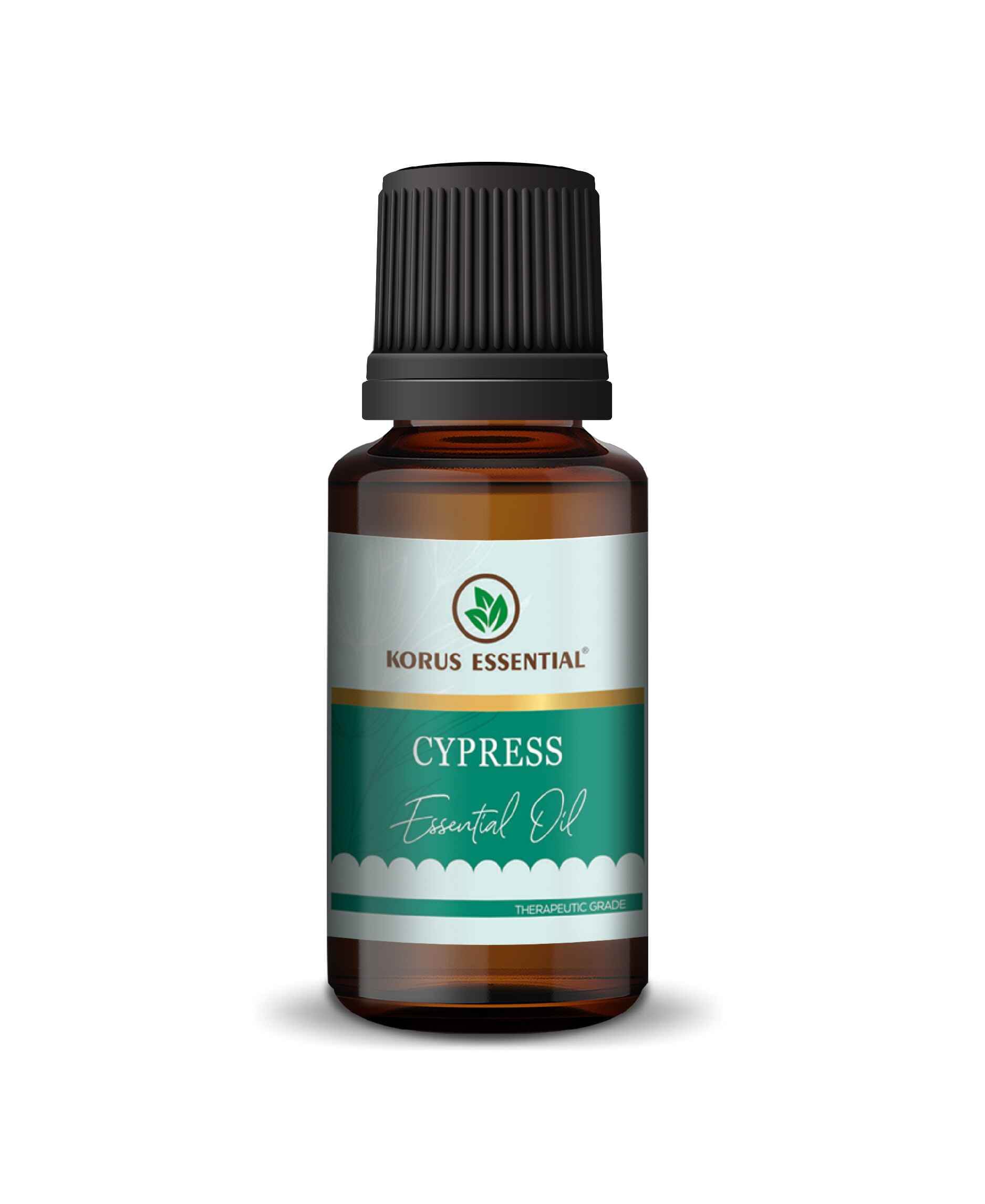 Korus Essential Cypress Oil therapeutic grade 15ml bottle