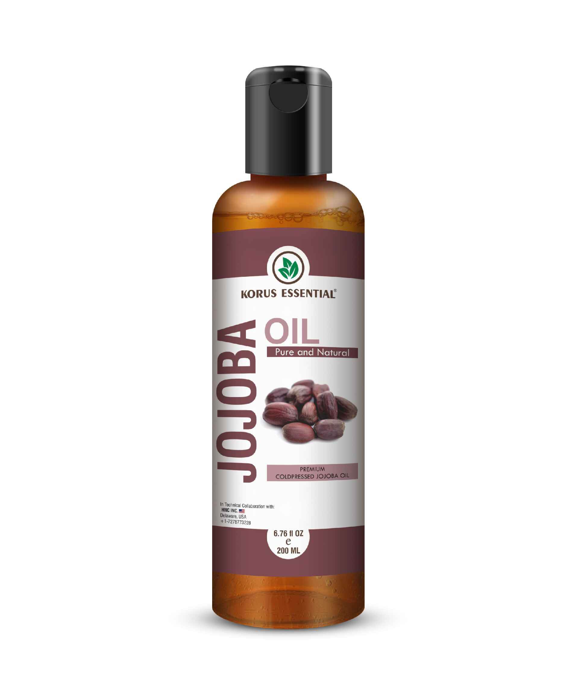 Korus Essential Jojoba Oil 100 percent pure cold pressed natural skincare