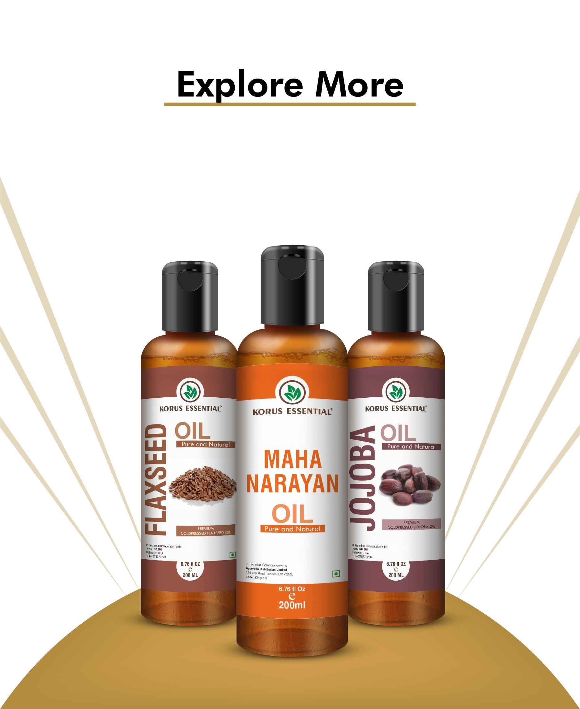 Korus Essential coconut oil nourishing hair and strengthening roots