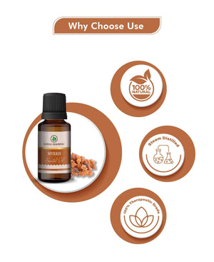 Korus Myrrh Essential Oil used in skincare routine for glowing skin