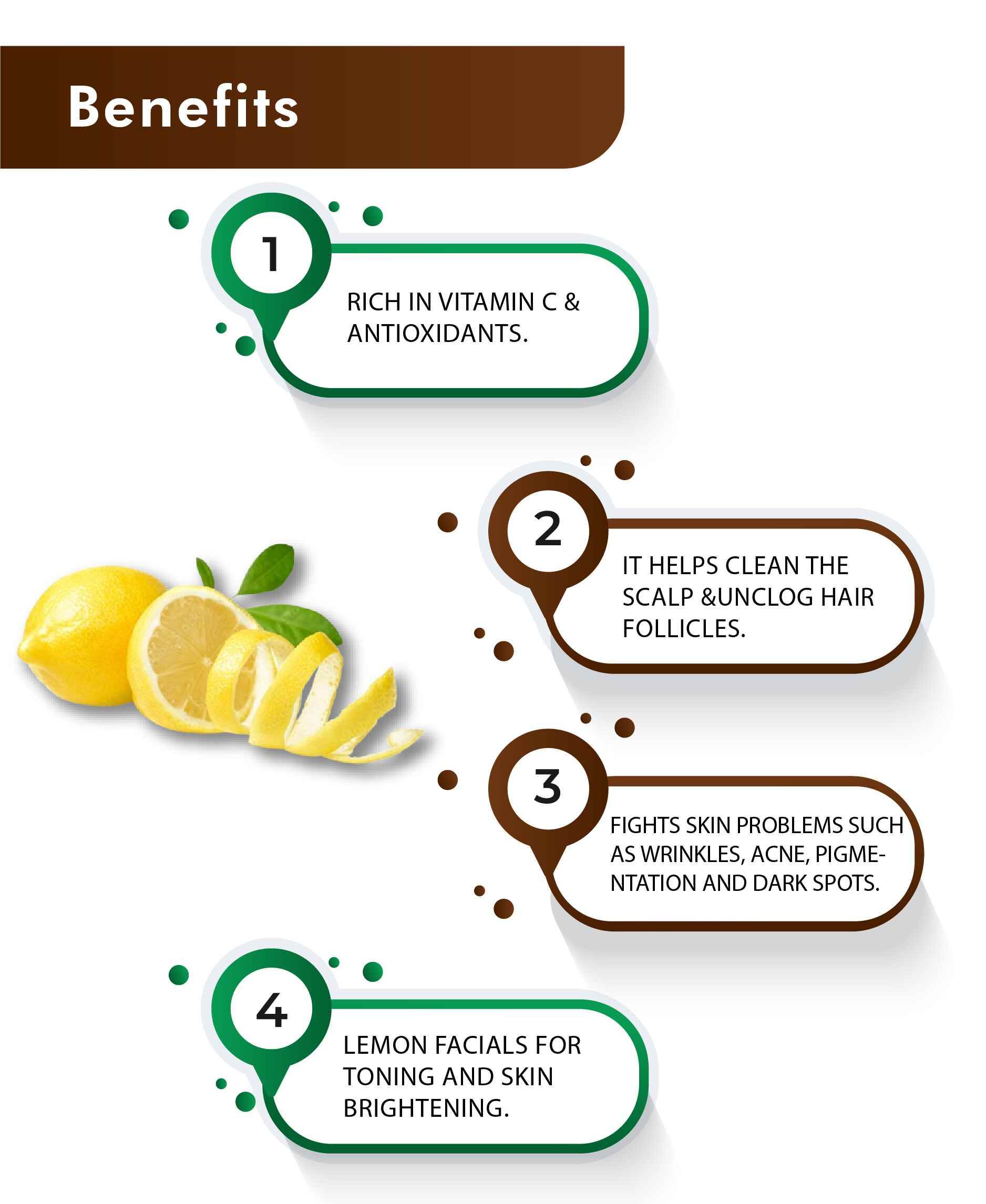 H&C Natural Lemon Peel Powder for skin and hair care