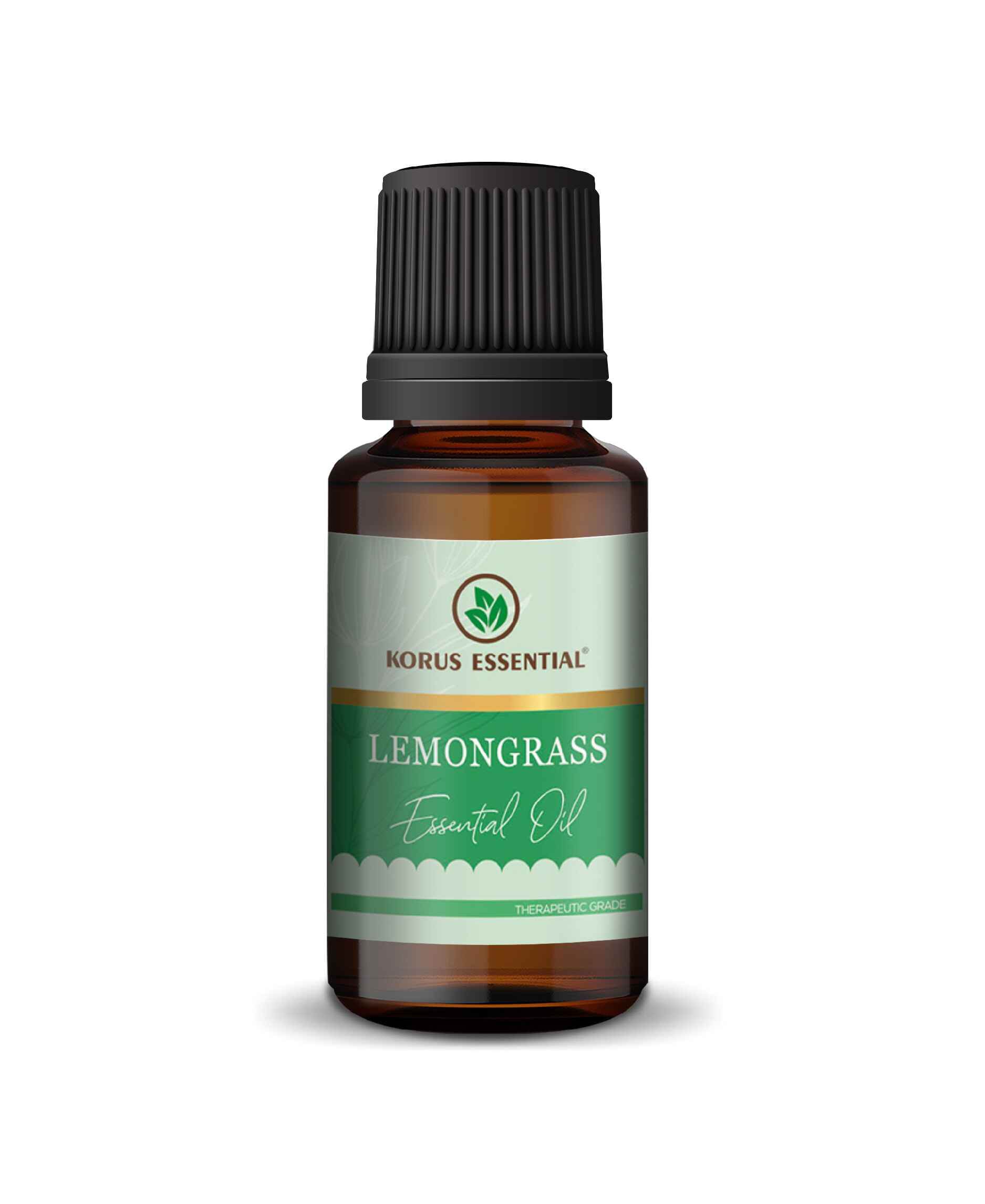Korus Essential Lemongrass Oil - 15ml (Pack of 2).