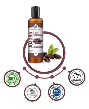 Lightweight jojoba oil for hair conditioning and scalp care