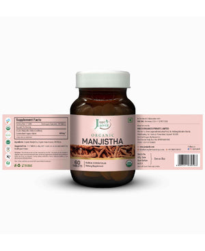 Just Jaivik Organic Manjistha Tablets blood purifier supplement