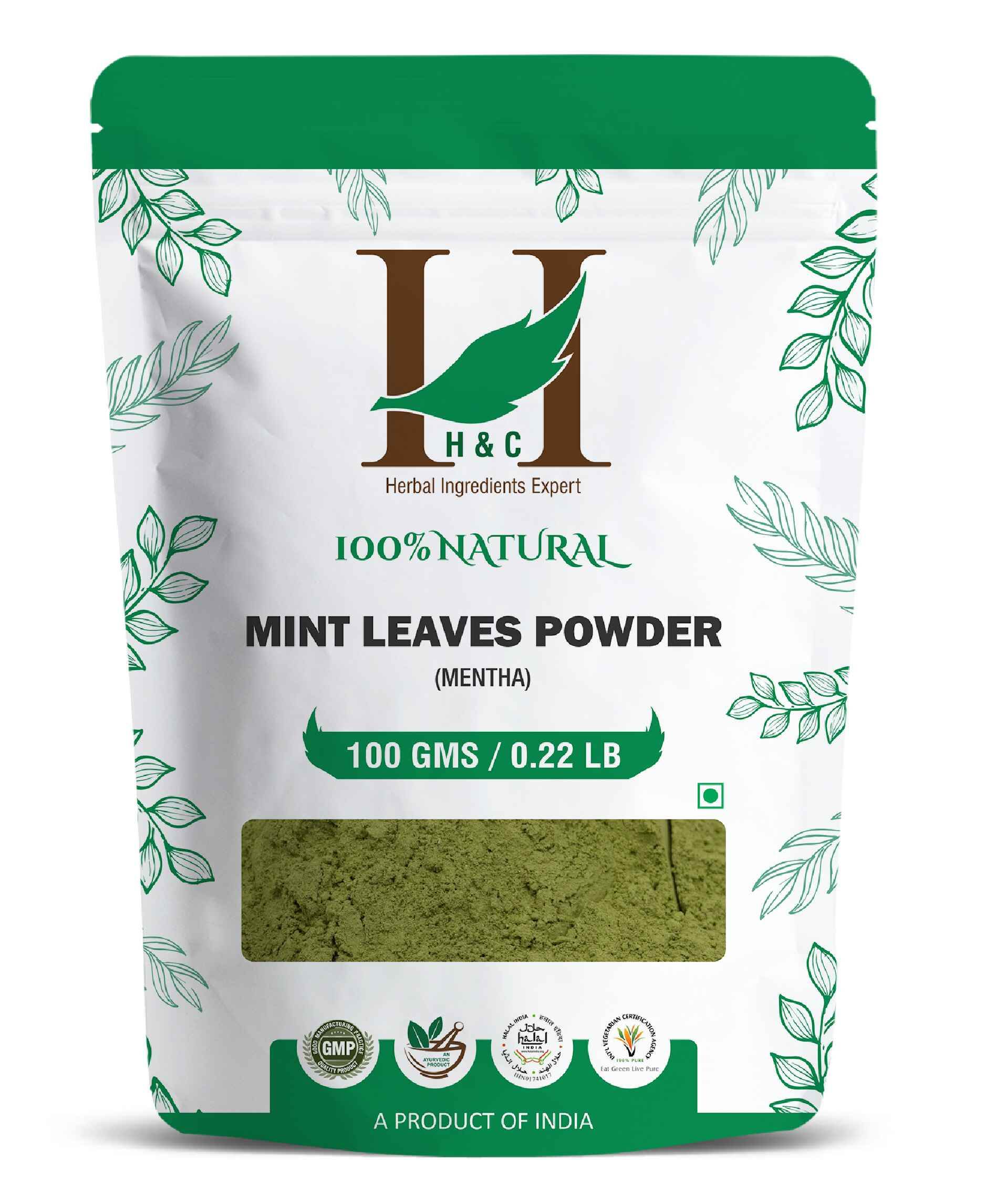 H&C Natural Mint Leaves Powder 100% pure herbal product