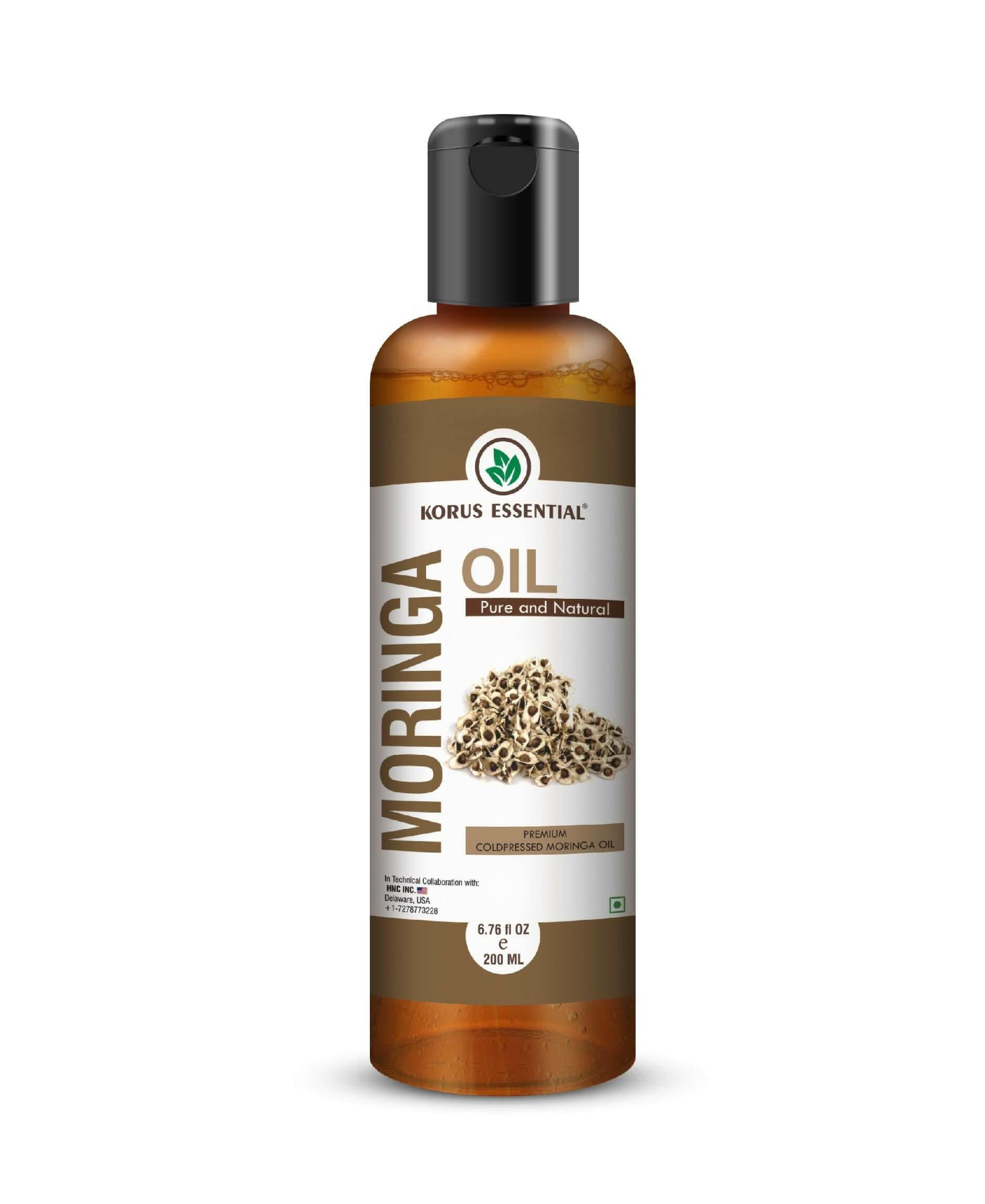 Korus Essential Moringa Oil 200ml - 6.76 fl oz.