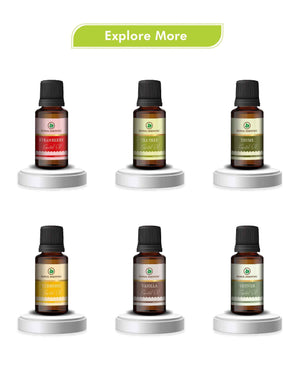 Natural spearmint oil massage blend for cooling muscle relief