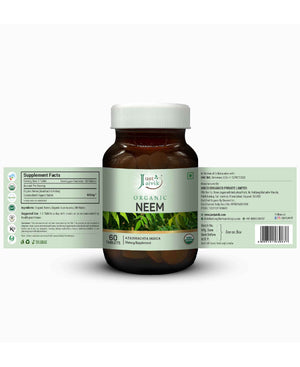 Just Jaivik Organic Neem Tablets pack