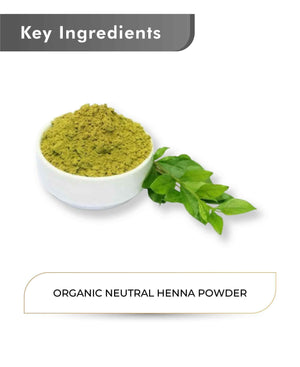 Natural herbal neutral henna for hair health