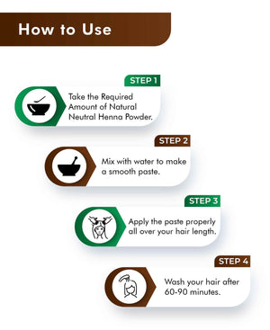 H&C Natural Neutral Henna Powder for hair conditioning