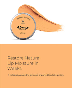 Korus Essential Orange Lip Balm with Shea Butter - 8gm (Pack of 2).