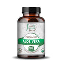 Organic Aloe Vera Caplets Supplement Bottle