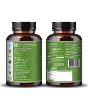 Organic neem caplets for natural skin care and acne treatment