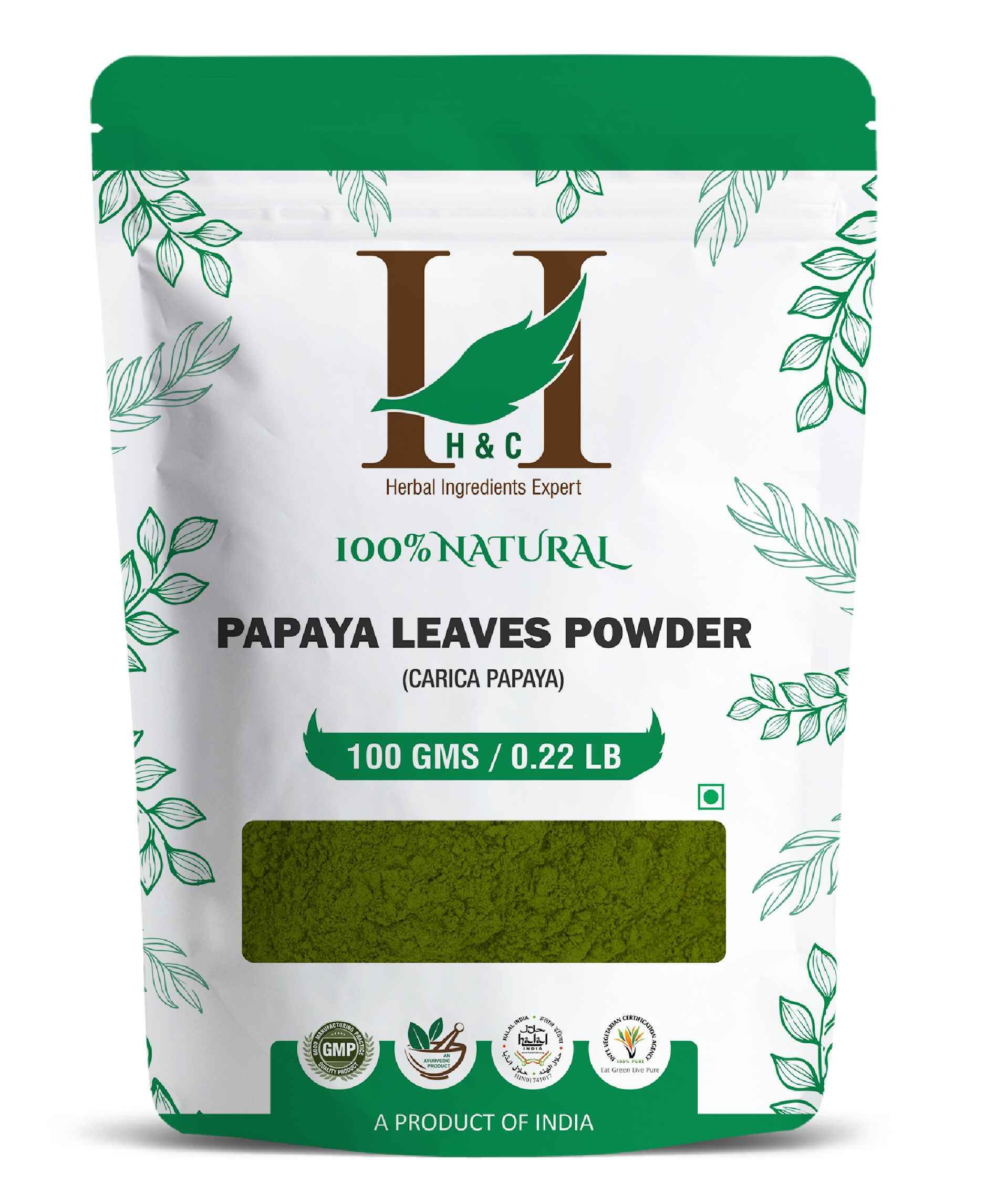 H&C Natural Papaya Leaves Powder for immunity boost