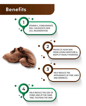 H&C Natural Pomegranate Peel Powder for skin care, Health and digestion