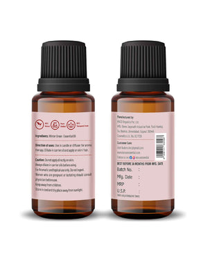 Pure Wintergreen Essential Oil for muscle and joint pain relief