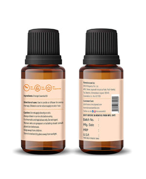 Pure orange essential oil for aromatherapy and relaxation