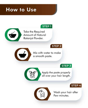 H&C Natural Ratanjot Powder for hair and skin care
