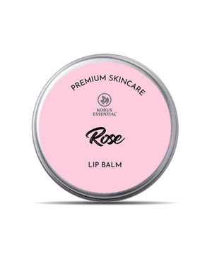 Korus Essential Rose Lip Balm with Shea Butter - 8gm (Pack of 2).