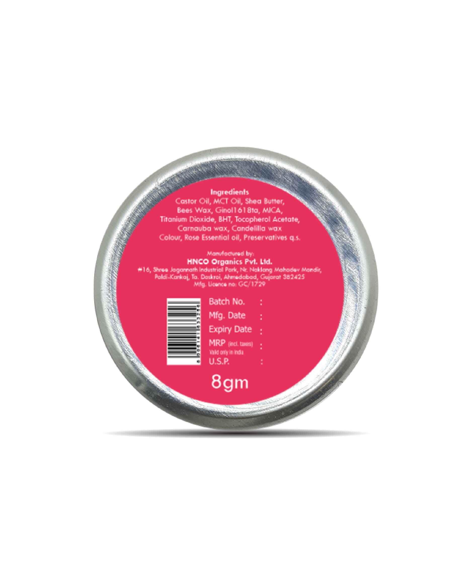 Korus Essential Rose Lip & Cheek Tint Balm - 8gm (Pack of 2).