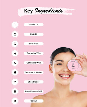 Korus Essential Rose Lip Balm with Shea Butter - 8gm (Pack of 2).