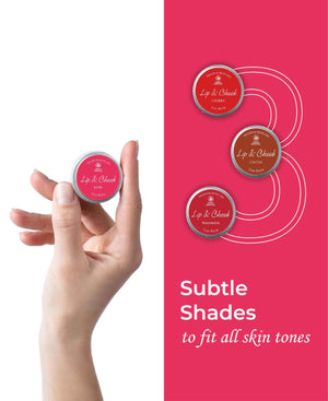 Korus Essential Rose Lip & Cheek Tint Balm - 8gm (Pack of 2).