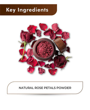 H&C Natural Rose Petals Powder for skin and hair care for acne, pores, and skin toning