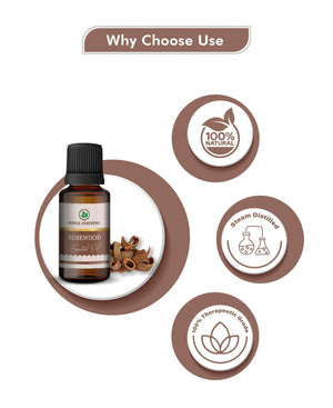 Korus Essential Rosewood Oil - 15ml (Pack of 3).