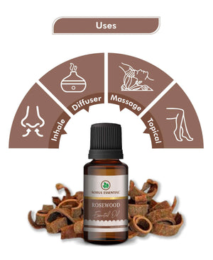 Korus Essential Rosewood Oil - 15ml (Pack of 3).