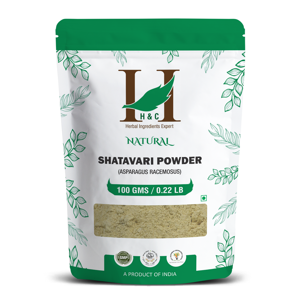 H&C Natural Shatavari Powder 100gm - Women's Hormonal Balance & Vitality