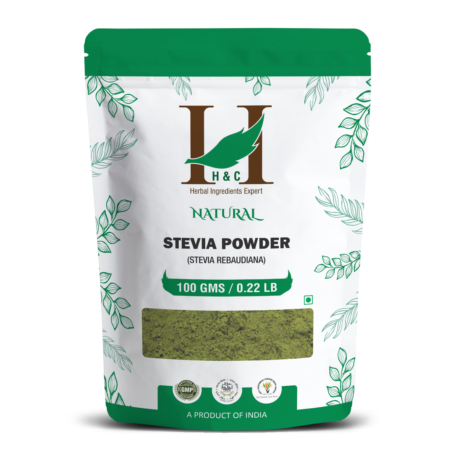 H&C Natural Stevia Powder 100gm - Sugar Substitute
