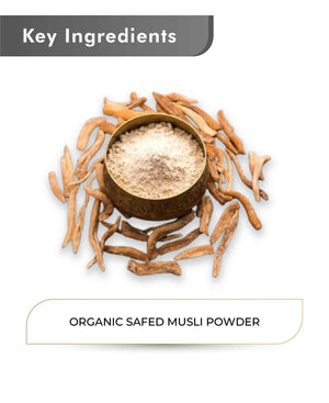 Just Jaivik Safed Musli Powder for stamina and energy