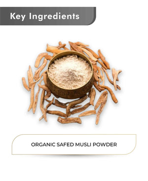 Just Jaivik Safed Musli Powder for stamina and energy