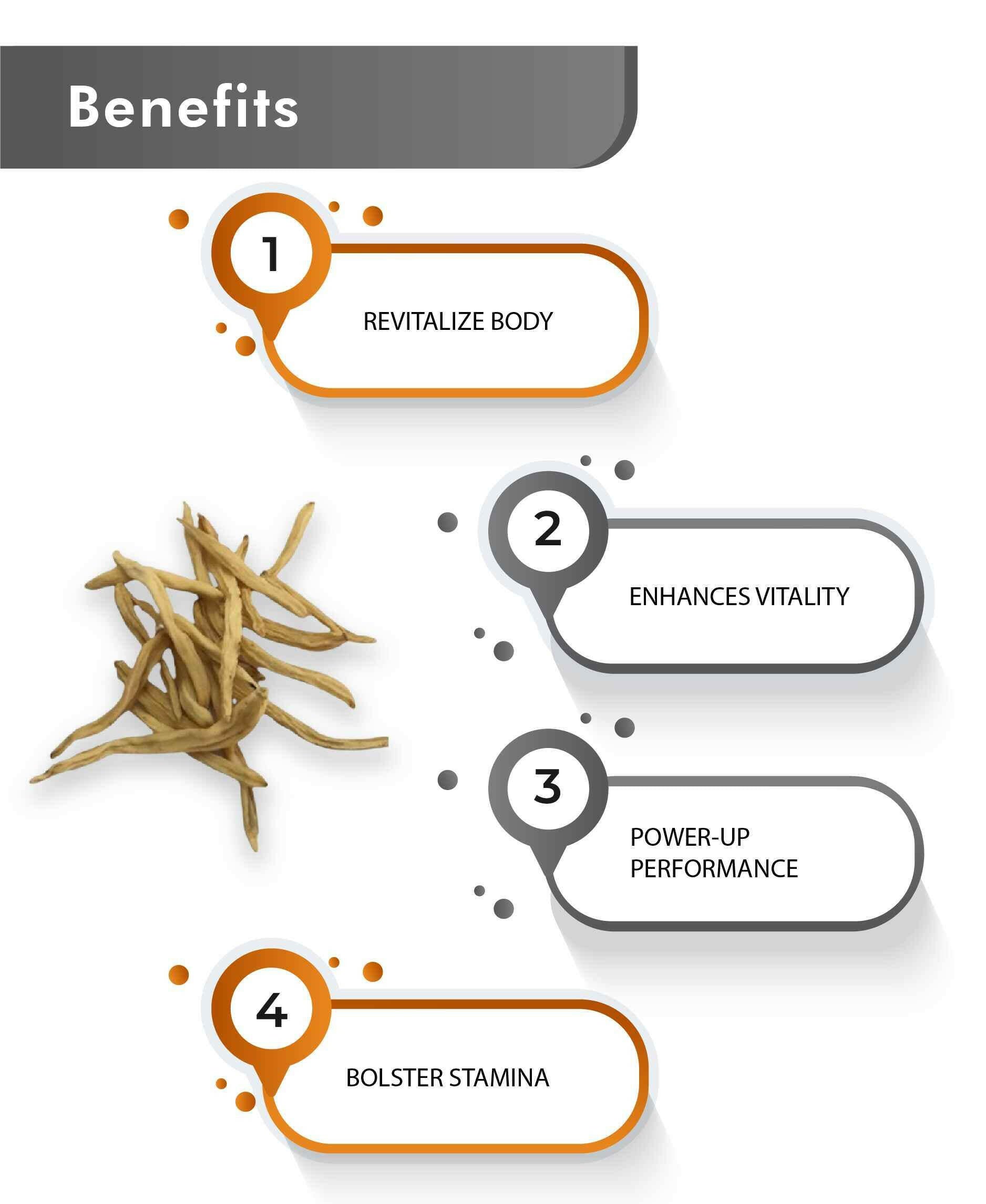 Chlorophytum borivilianum root powder close-up