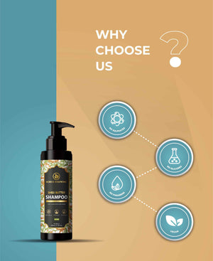 Shea Butter Shampoo with Onion & Hibiscus Extract for Damaged and Dry Hair | 200 ml | Korus Essential.