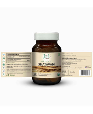 Just Jaivik Organic Shatavari Tablets pack
