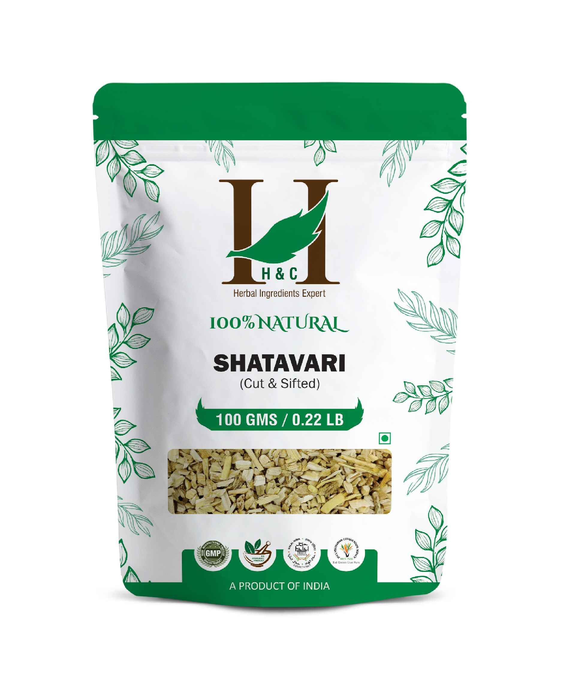 H&C Shatavari Herbal Tea cut and sifted root