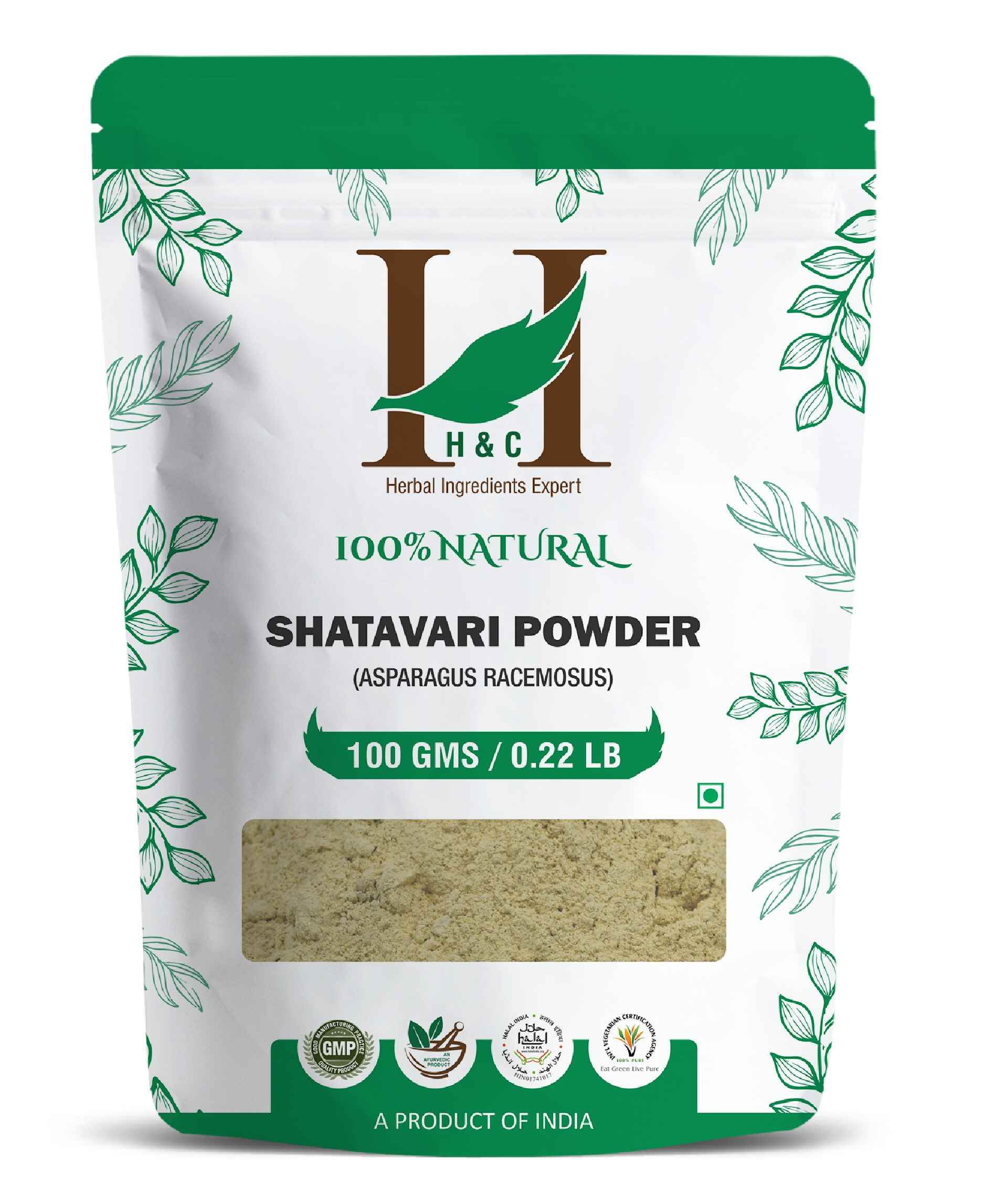 H&C Natural Shatavari Powder for female health and wellness