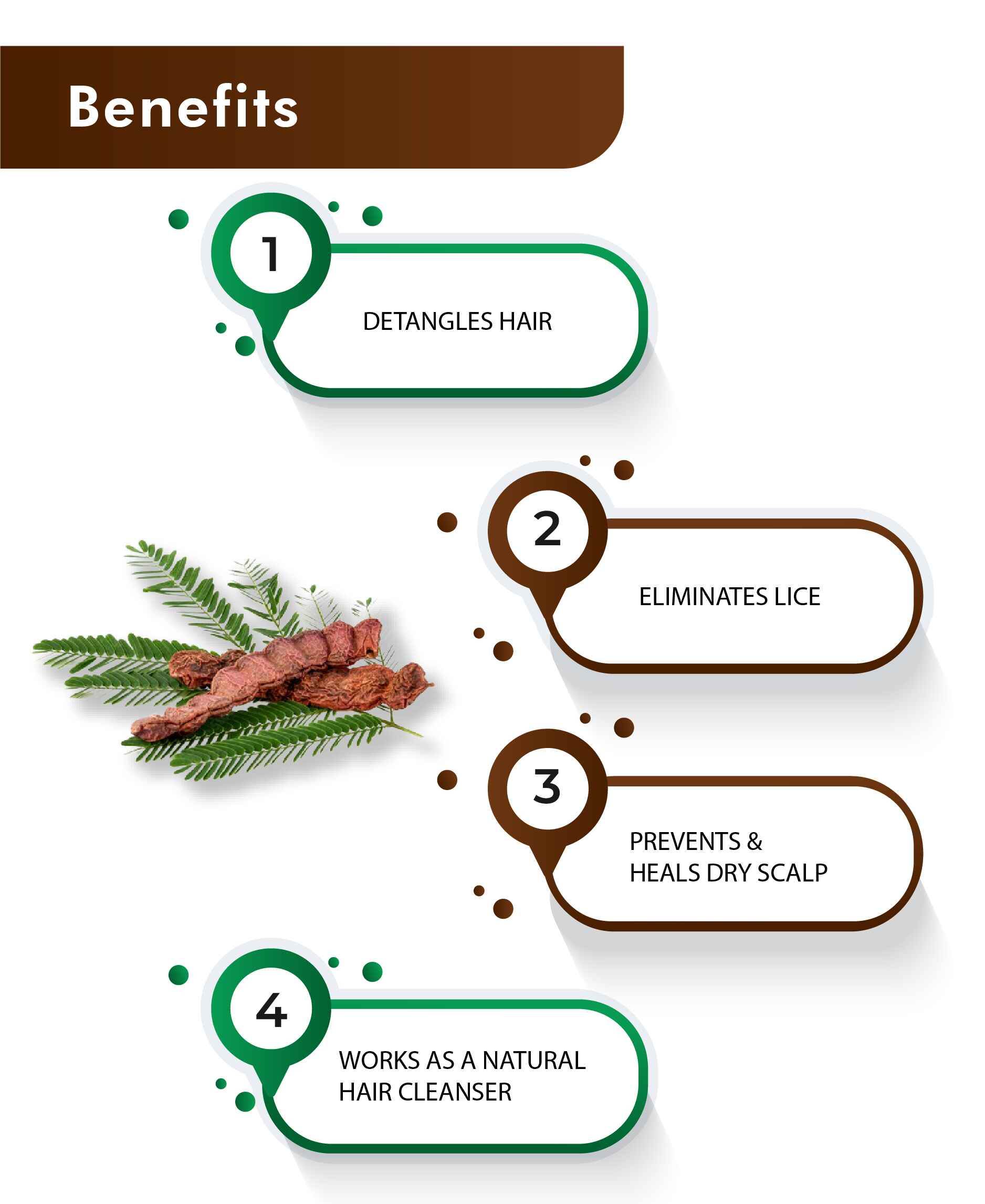 H&C Natural Shikakai Powder for healthy hair