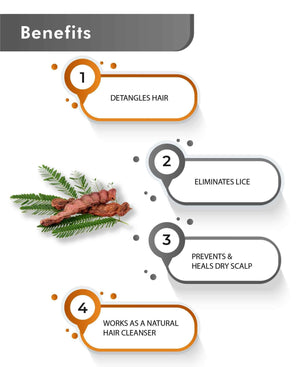 Chemical-free organic Shikakai hair wash powder