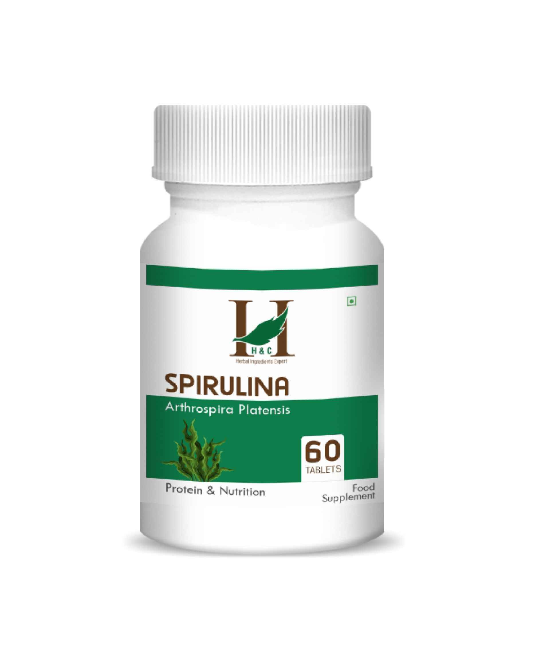 H&C Spirulina tablets natural supplement for immunity