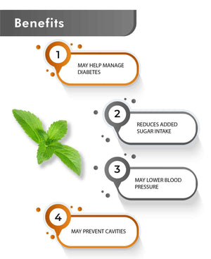 Natural organic stevia powder for tea coffee and smoothies